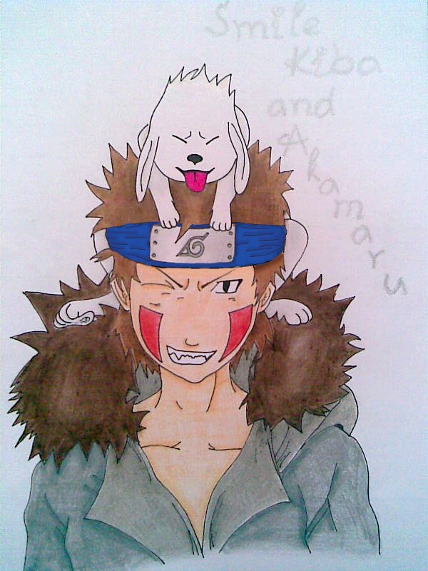 Smile Kiba and Akamaru